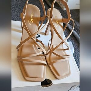 Aldo Tan Strappy Heels